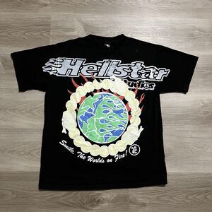 Hellstar Studios "Smile, The World's on Fire" T- Shirt Mens Size Large
